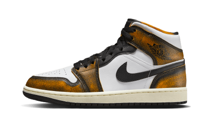 Air Jordan 1 Mid SE Orange Wear-Away