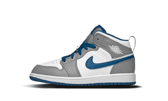Air Jordan 1 Mid True Blue Enfant (PS)