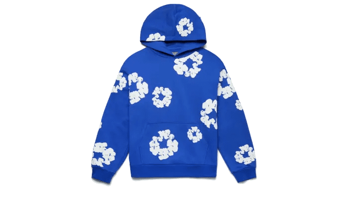 Hoodie The Cotton Wreath Blue