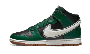 Dunk High Chenille Swoosh Black Green