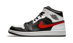 Air Jordan 1 Mid Black Chile Red White