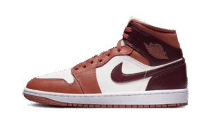 Air Jordan 1 Mid Dusty Peach Night Maroon