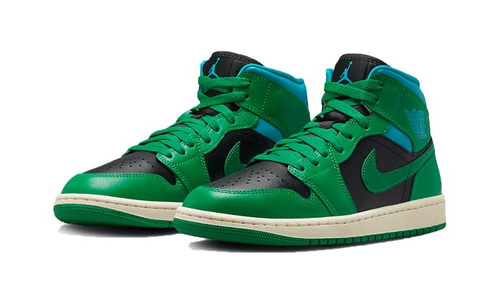 Air Jordan 1 Mid Lucky Green Aquatone