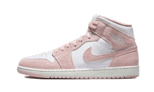 Air Jordan 1 Mid Pink Suede