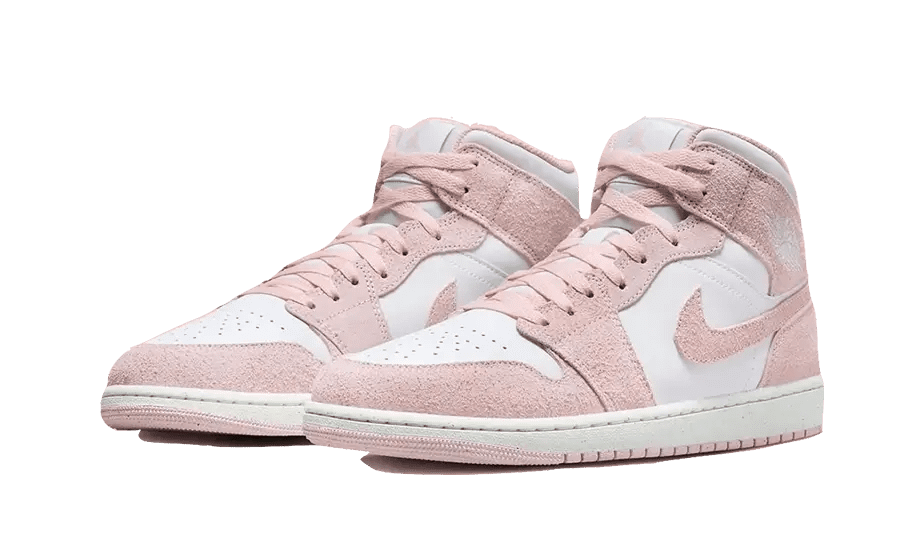 Air Jordan 1 Mid Pink Suede