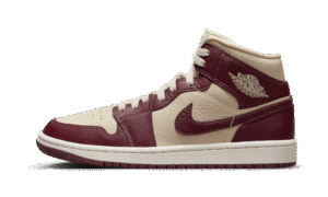 Air Jordan 1 Mid Split Beach Cherrywood Red