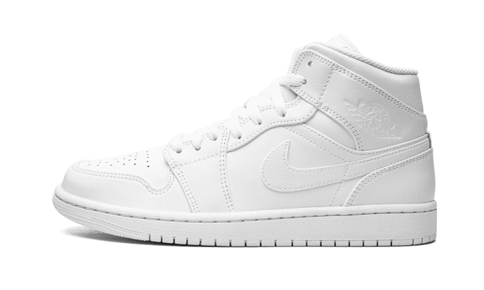 Air Jordan 1 Mid Triple White (2022)