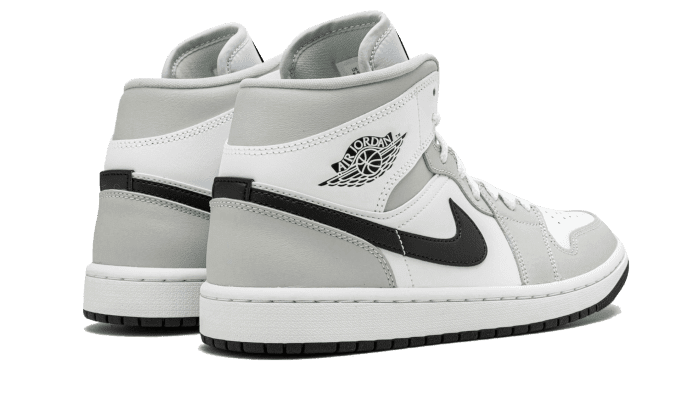 Air Jordan 1 Mid White Light Smoke Grey