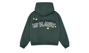 My Planet Zip Up Hoodie Green
