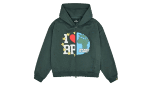 My Planet Zip Up Hoodie Green
