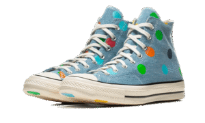 Chuck Taylor All-Star 70s Hi Golf Wang Denim Polka Dots