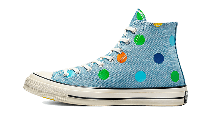 Chuck Taylor All-Star 70s Hi Golf Wang Denim Polka Dots