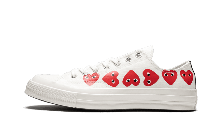Chuck Taylor All-Star 70s Ox Comme des Garçons PLAY Multi-Heart White