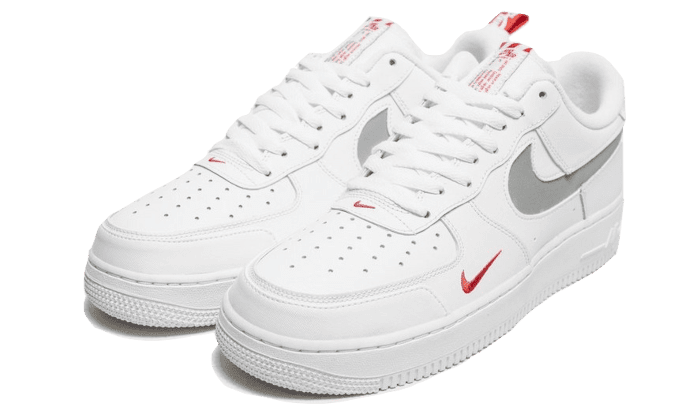 Air Force 1 Low White Red Mini Swoosh