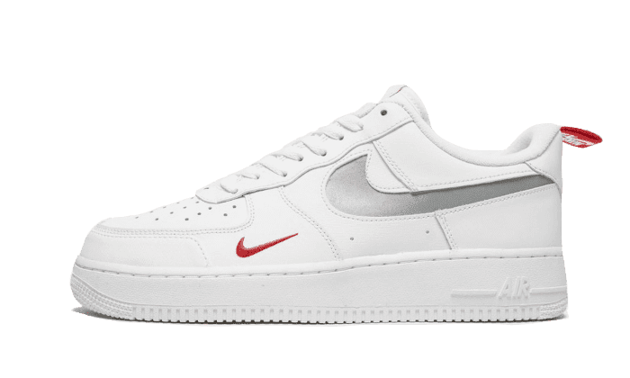 Air Force 1 Low White Red Mini Swoosh