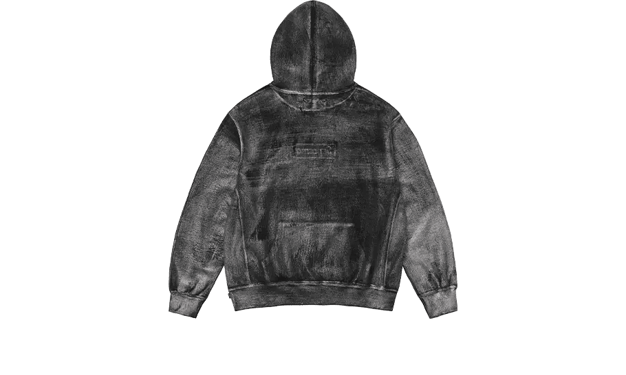 MM6 Maison Margiela Foil Box Logo Hooded Sweatshirt Black