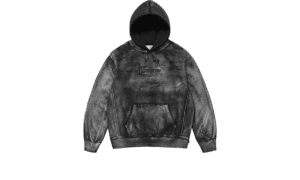 MM6 Maison Margiela Foil Box Logo Hooded Sweatshirt Black