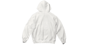MM6 Maison Margiela Foil Box Logo Hooded Sweatshirt White