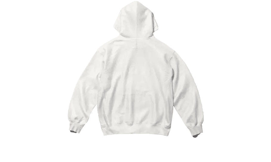 MM6 Maison Margiela Foil Box Logo Hooded Sweatshirt White