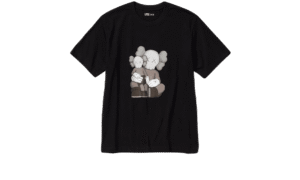 T-Shirt KAWS Black Graphic (Asian Sizing)