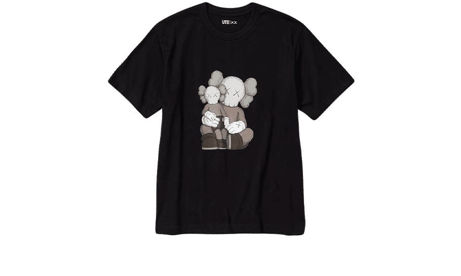 T-Shirt KAWS Black Graphic (Asian Sizing)