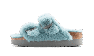 Arizona Big Buckle Shearling Teddy Faded Aqua