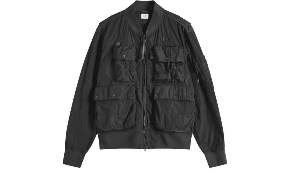 Chrome R Multipocket Bomber Jacket Black