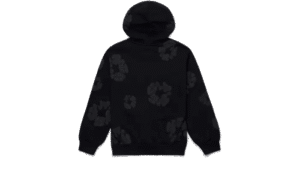 Cotton Wreath Hoodie Black Monochrome