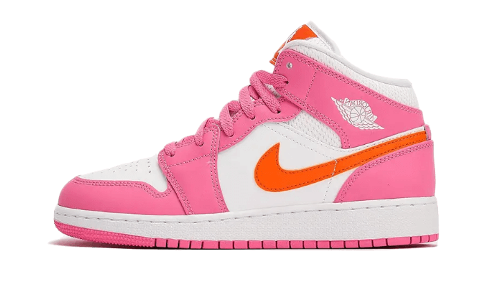 Air Jordan 1 Mid Pinksicle Safety Orange