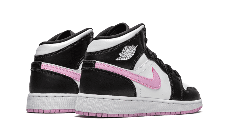 Air Jordan 1 Mid White Black Light Arctic Pink