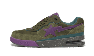 Bape Road Sta Dark Green Suede