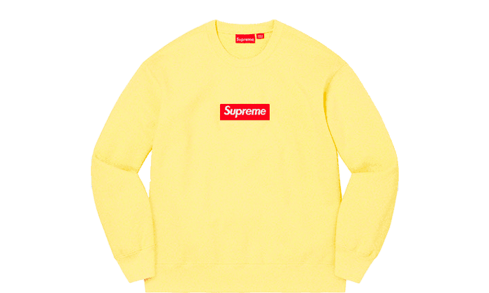 Box Logo Crewneck Pale Yellow